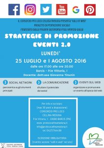 STRATEGIE DI PROMOZIONE EVENTI 2.0